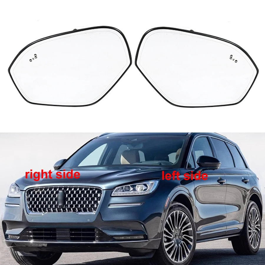 

For Lincoln Corsair 2020-2024 Car Outer Rearview Side Mirrors Lens Door Wing Rear View Mirror Glass with Heating Blind Spot