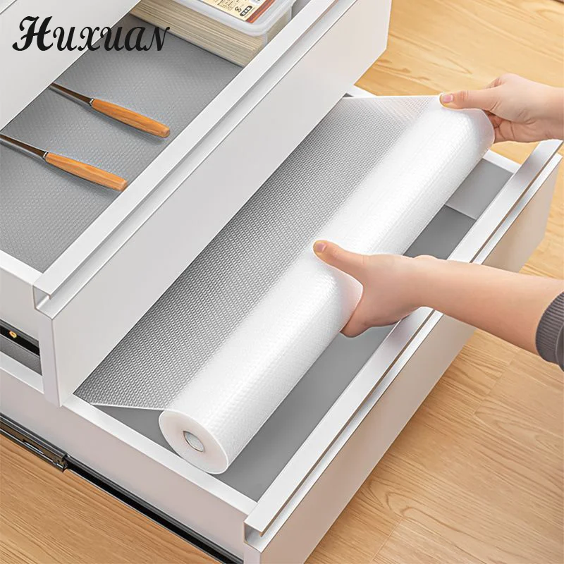 

EVA Oil-proof Moisture-proof Cabinet Mat Cabinet Liner Reusable Drawer Liner Nonslip Refrigerator Mat Fridge Drawer Mat