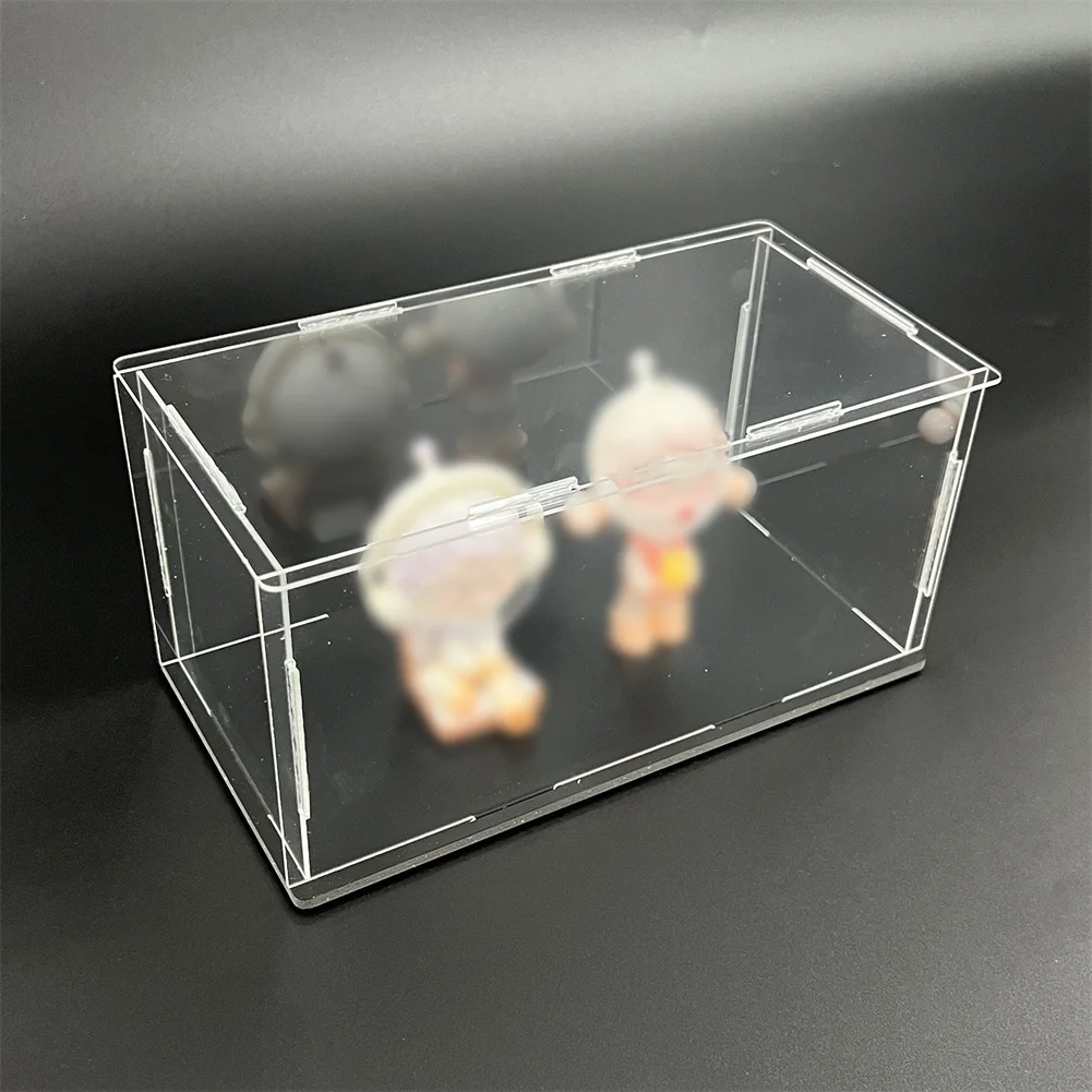 Acrylic Display Case 1: 18 Model Car Display Case with Black Base Clear Storage Stand Box for Car Toy Collectibles