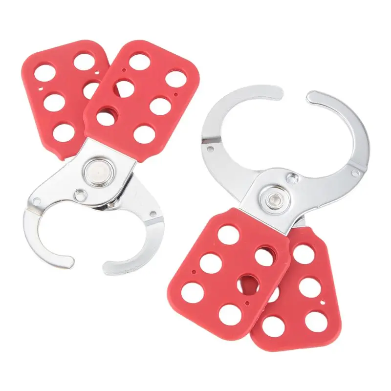 Y42A-2 PCS Lock Out Tag Out Lock Hasp Safety Padlock Lockout Steel Nylon Hasp Lock For Industry Equipment