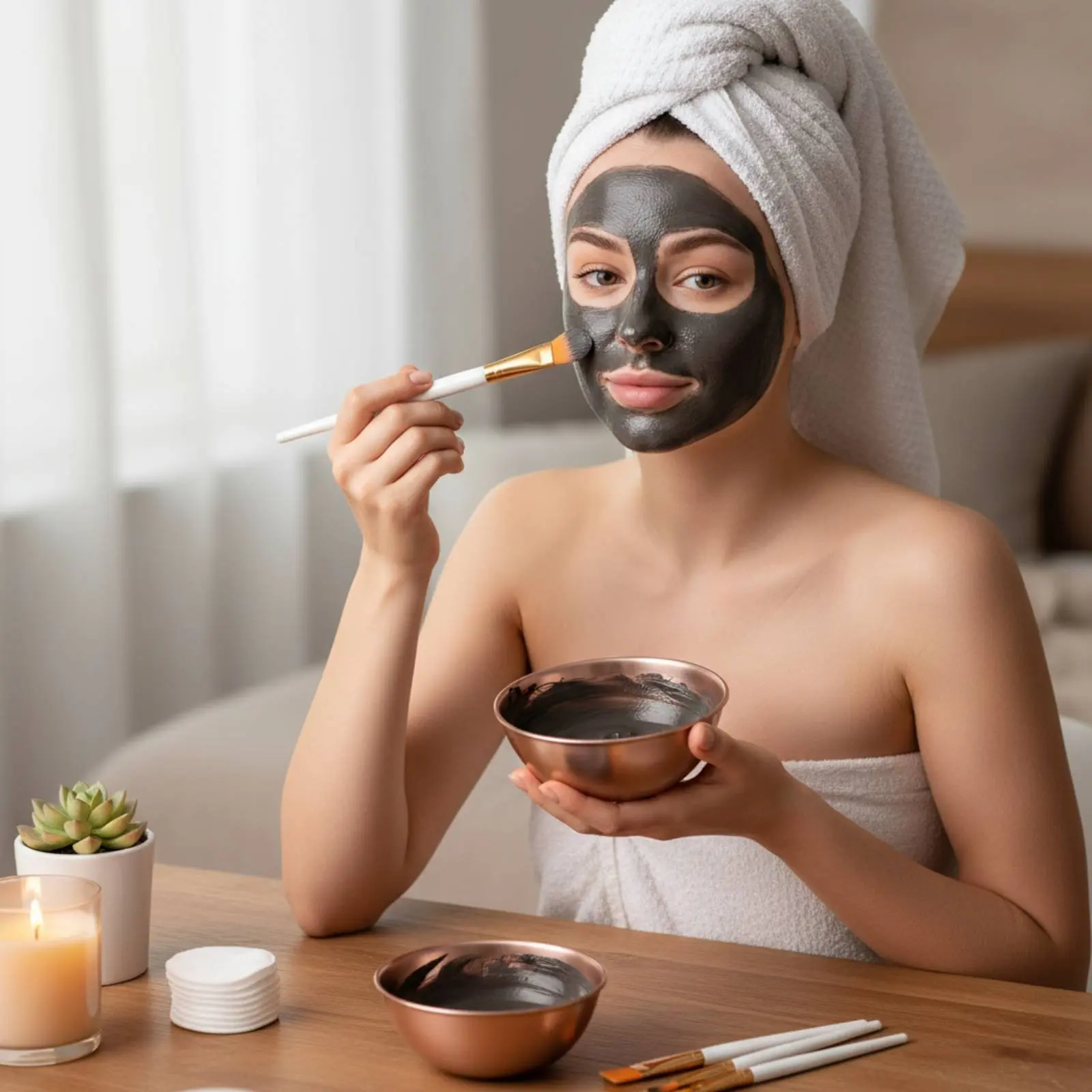 

24 Pieces Facial Mask Mixing Kit Soft Bristles Spa Face Care Kit Facial Mask Brush Set Professional Level Flat Face Brush Set
