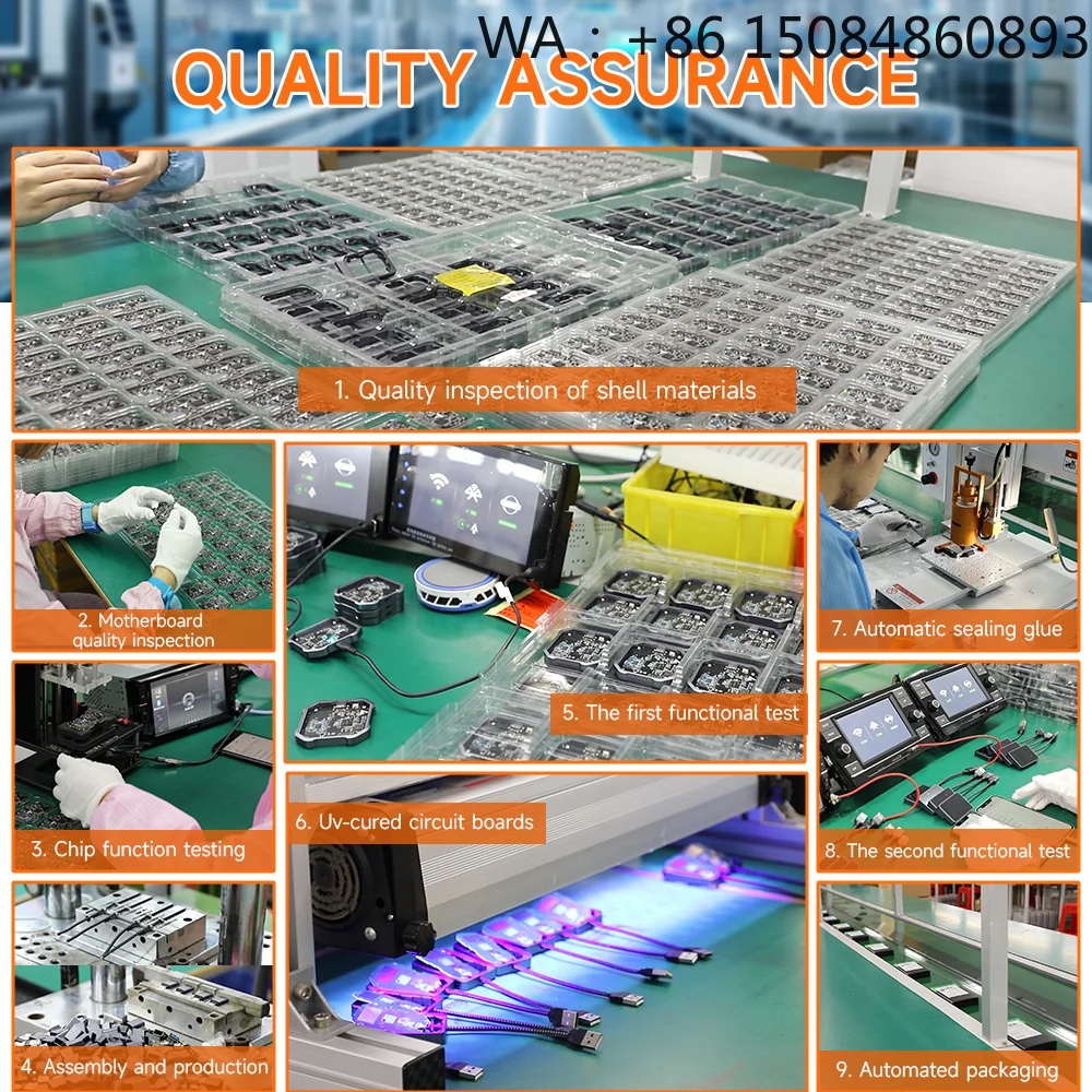Car-mounted central control panel frame Wired Wireless Dual Mode Dongle Compatible All Factory Vehicles Siri GPS Navigation Stre