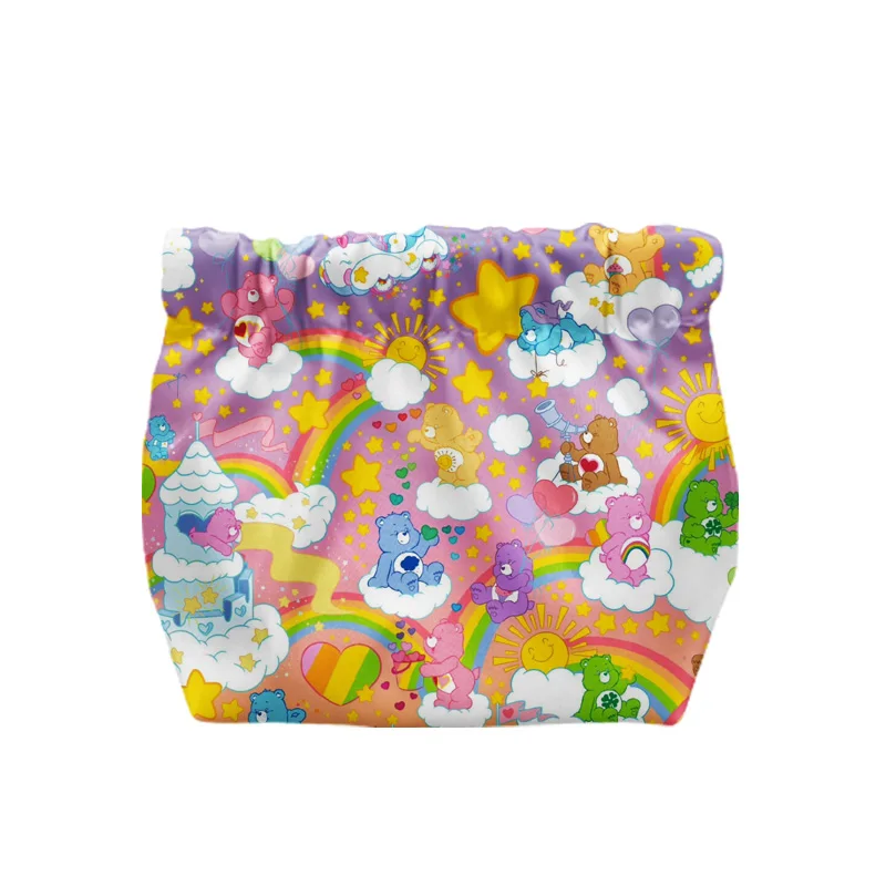 Kawaii Care Bears borsa portatile Pinch Bag borsa per il trucco chiave borsa per la conservazione del rossetto portafoglio costruito In Shrapnel