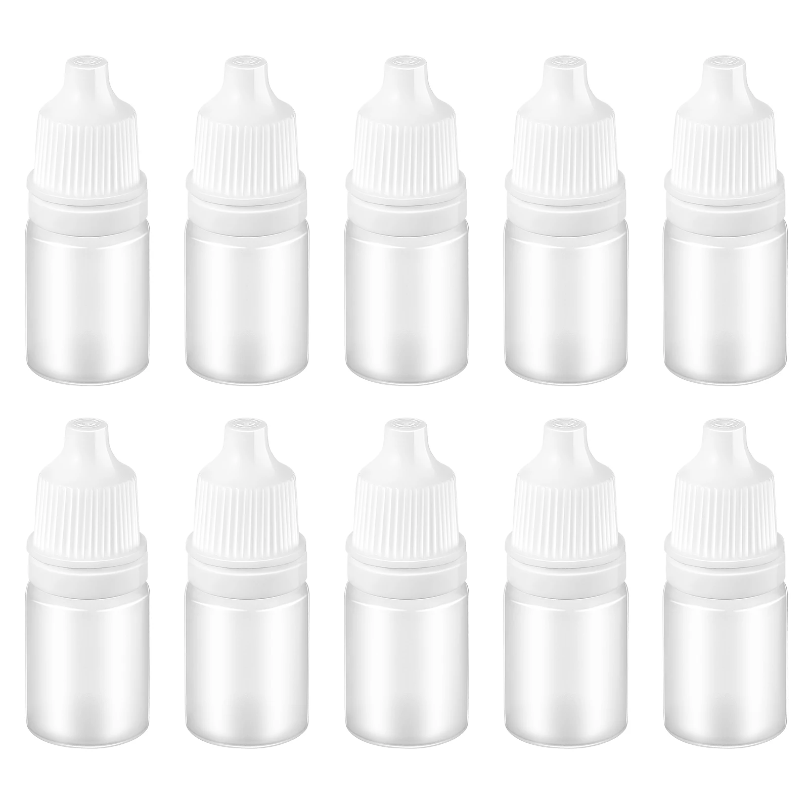 

10pcs Empty Dropper Bottles Small Squeeze Plastic Travel Oil Mini Liquid Storage Eye Drop Refillable Containers Portable