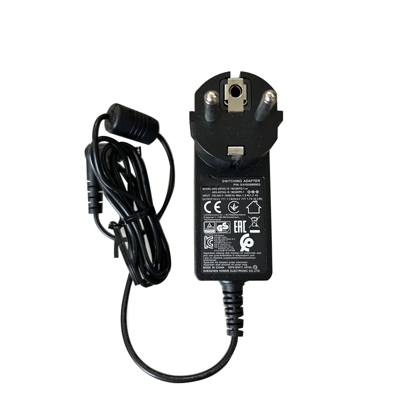 19V 1.7A  AC Power Adapter Wall Charger Compatible For LG ADS-40FSG-19 19032GPG-1 EAY62790006