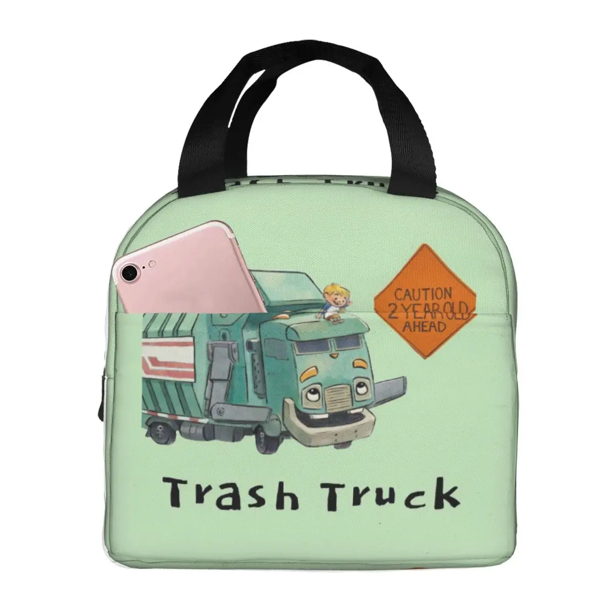 Trash Truck Cartoon Netflix Lunch Bags Insulated Bento Box Lunch Tote Resuable Picnic Bags Thermal Bag for Woman Kids Office