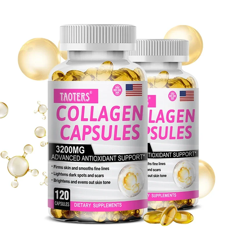 TAOTERS Collagen Supplement - Contains Glutathione To Reduce Wrinkles and Promote Healthy Skin, Hair and Nails, Antioxidant