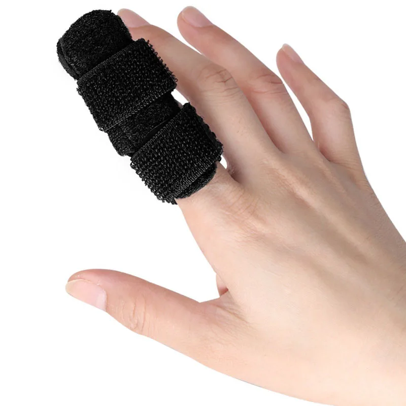 เฝือกนิ้วยืดนิ้ว1ชิ้นที่รัดพยุงนิ้วสำหรับหัก, เครียด, เคล็ด, นิ้ว