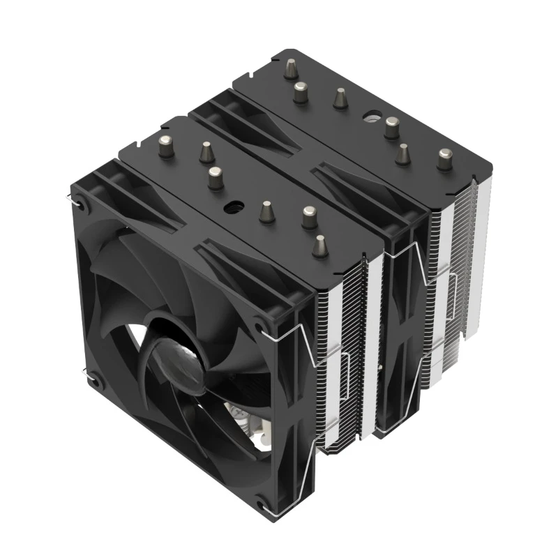 Twin tower 6 heat pipe matte multi-platform dual fan silent CPU air-cooled radiator fan