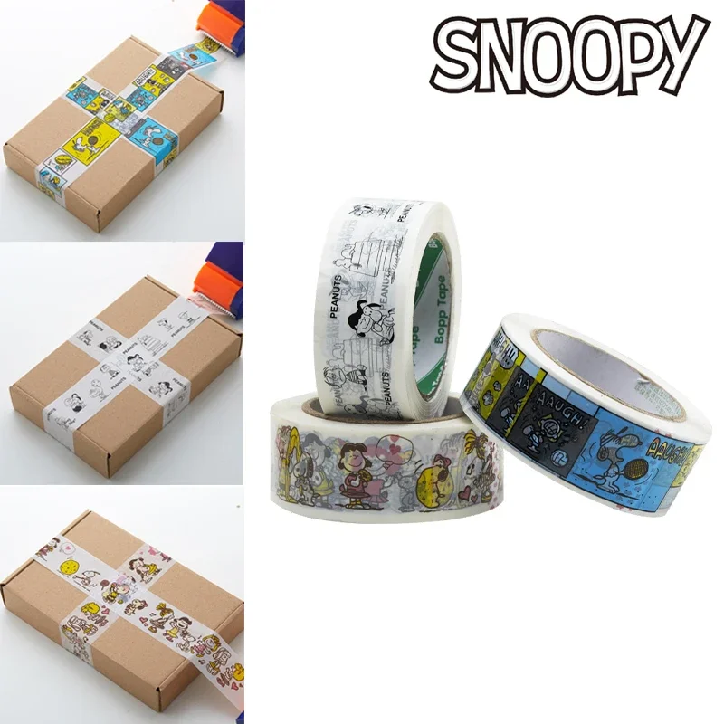 Snoopy Tape Anime Kids Washi Tape Packing Sealing Adhesive DIY Scrapbooking Label Tape Student Stationery School Office Supply