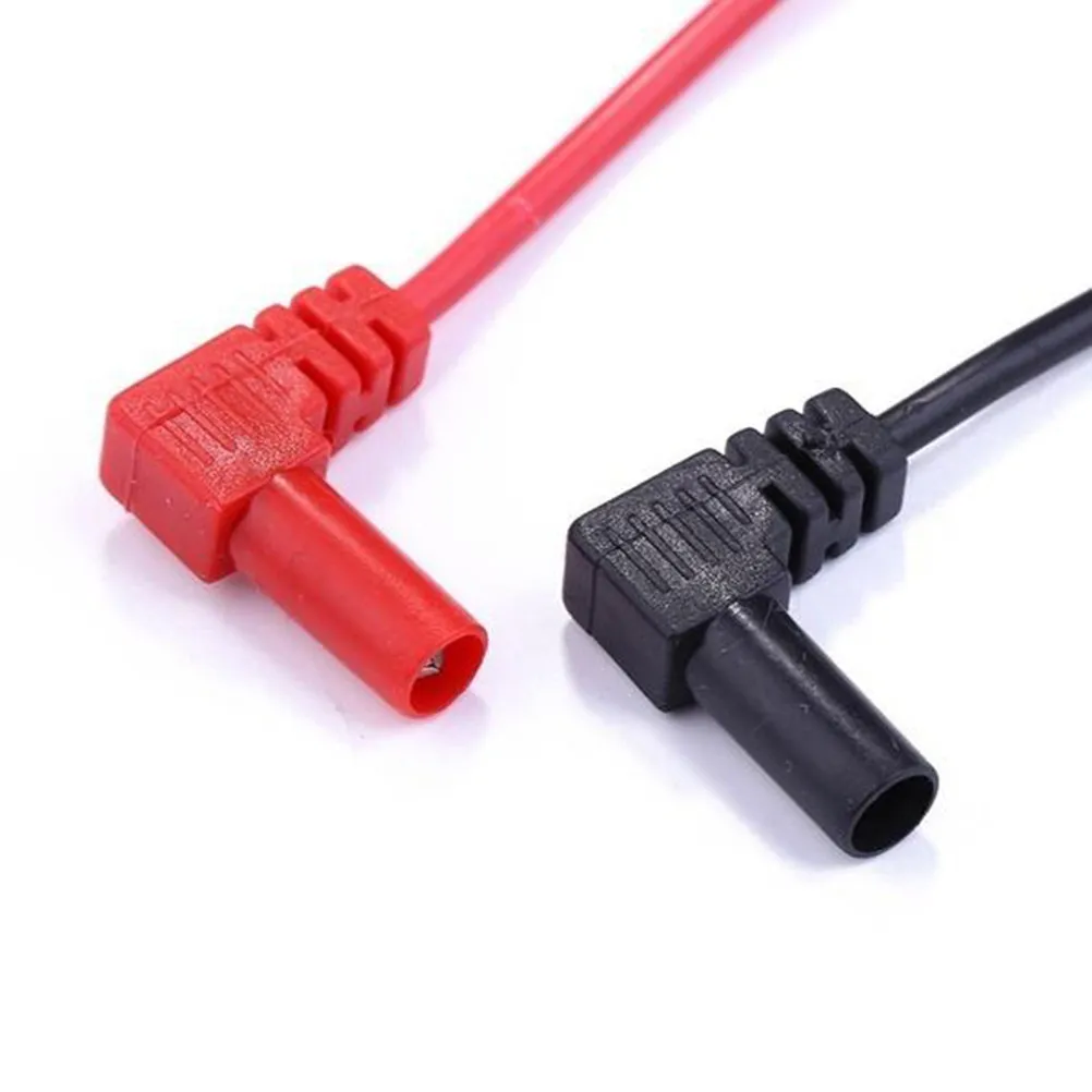 1Pair Electronic Multimeter Test Leads Anti-Slip Rubber Grip Universal Meter Probes for Digital Electrical Testing Workshop