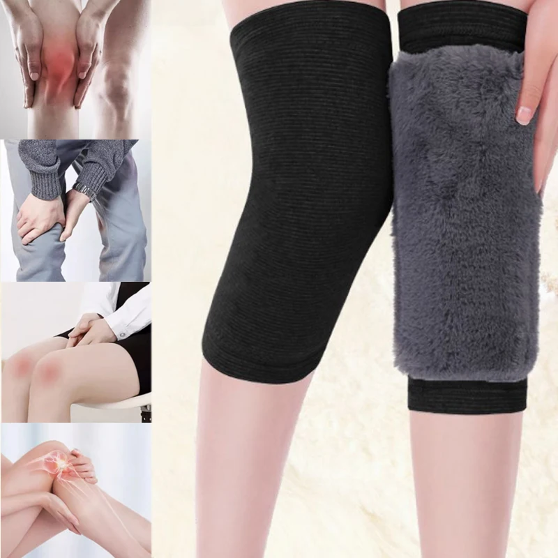 

Мужские и женские утепленные наколенники для защиты коленей, осенне-зимние, особо теплые, для защиты от холода, для пожилых людей