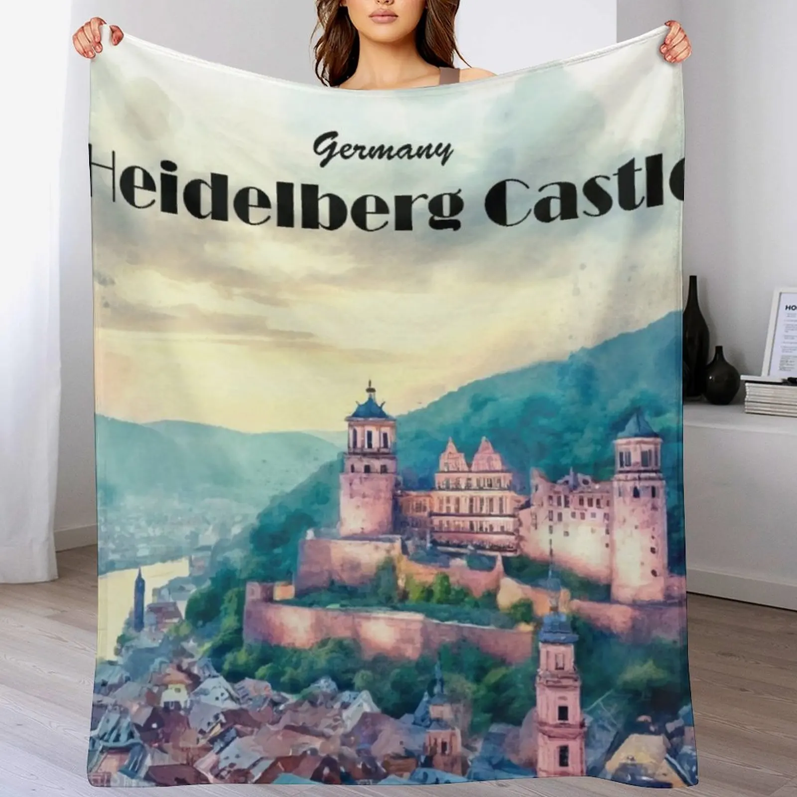 Heidelberg Castle, Germany Throw Blanket Sleeping Bag Cute Decorative Throw Blankets