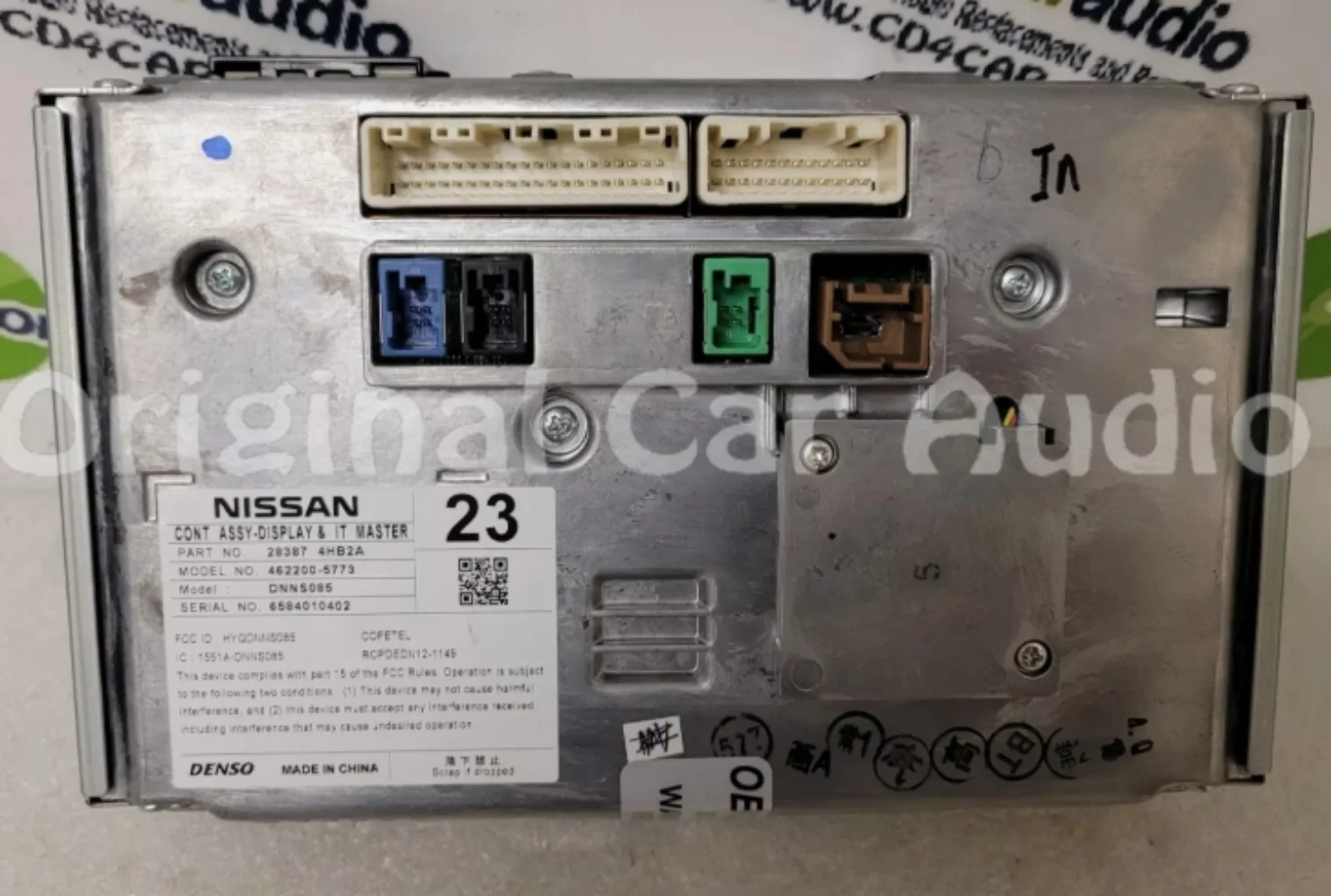 2014 - 2016 Infiniti Q50 Informazioni OEM Display multimediale Touchscreen