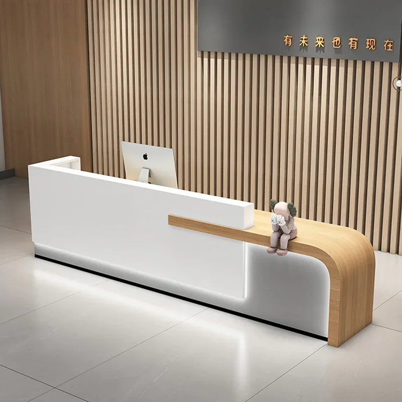 

Italian Style Beauty Salon Reception Desks Clothing Shop Modern Designer Reception Desks Luxury Office Furniture Receptie HBRD