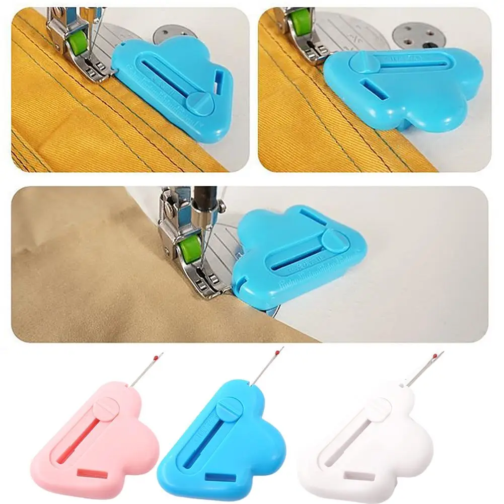2-In-1 Adjustable Seam Guide Built-In Seam Ripper,needle Threader Seam Ripper M8A0