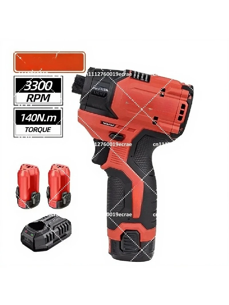 Cordless Brushless Electric Wrench Adjustable Gear Multifunctional Screwdriver Tool Kit for Construction
