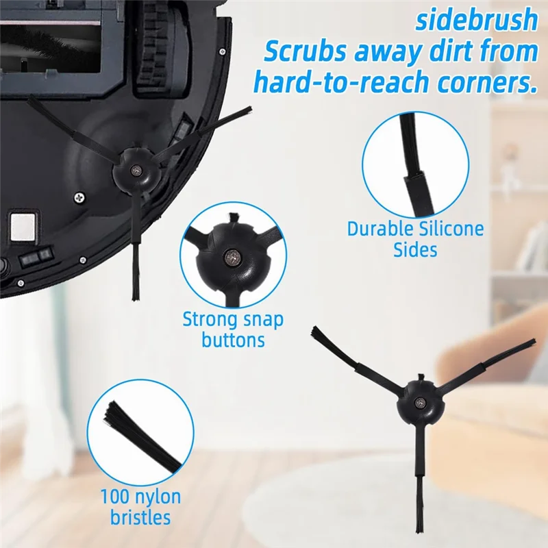

ABRG-For Airrobo T20 Robot Vacuum Cleaner Main Side Brush Hepa Filters Mop Cloth Dust Bags Replacement Parts