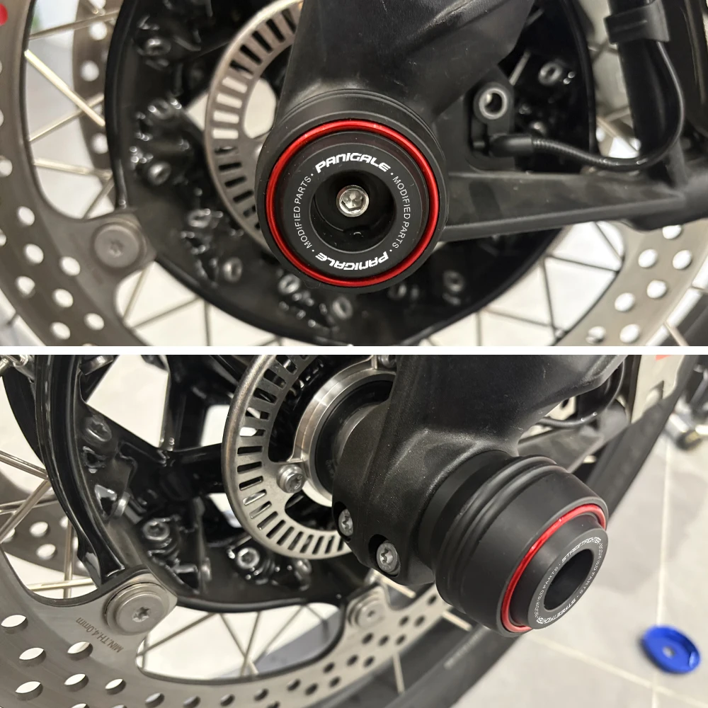 

Для Ducati Panigale V4 V4S V4R V2 1299 1199 959 Streetfighter V2 V4 V4S мотоциклетные ползунки оси переднего колеса, защитная накладка от столкновений