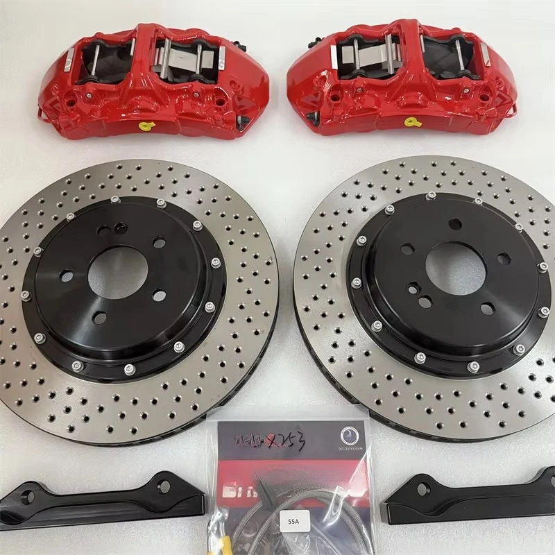 High Performance Racing 6 Piston Car Brake Calipers Big Brake Kit for Tt Mk2 S3 A4 S5 B8 A6 C7 C8 Q5 Q7 Range Rover Evoque