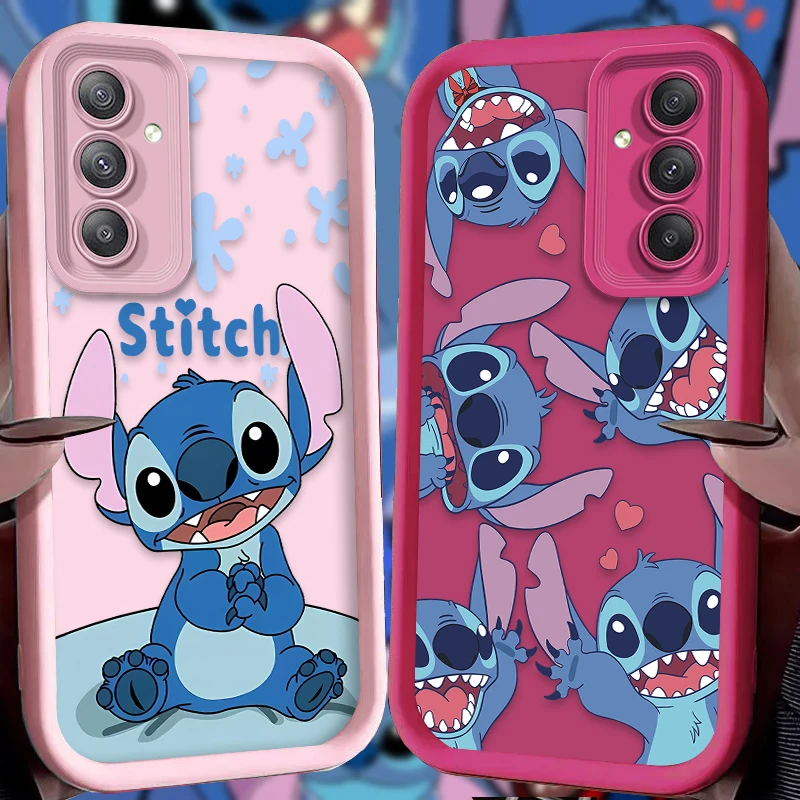 Disney Stitch Phone Case For Samsung Galaxy A14 A15 5G S21 S22 S23 S24 FE Plus Ultra A25 A35 A52 A53 A54 A55 5G Shockproof Cover