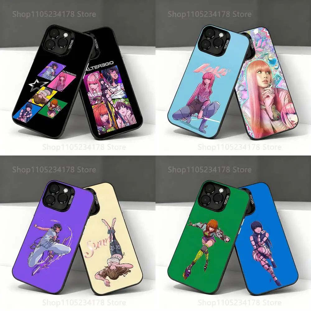 

A-Alter Ego L-Lisa-A Phone Case For iPhone 17,16,15,14,13,12,11,Pro,Max,Plus,E,Air,Mini Black Tpu IMD Cover