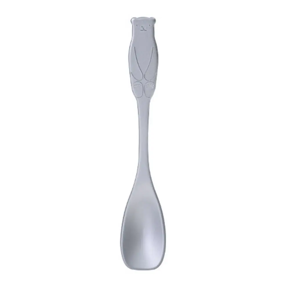 Dessert Scoop Aluminum Ice Cream Spoon Japan Self-melting Type Dessert Spoon Penguin/bear Pattern Silver Coffee Spoon Cake