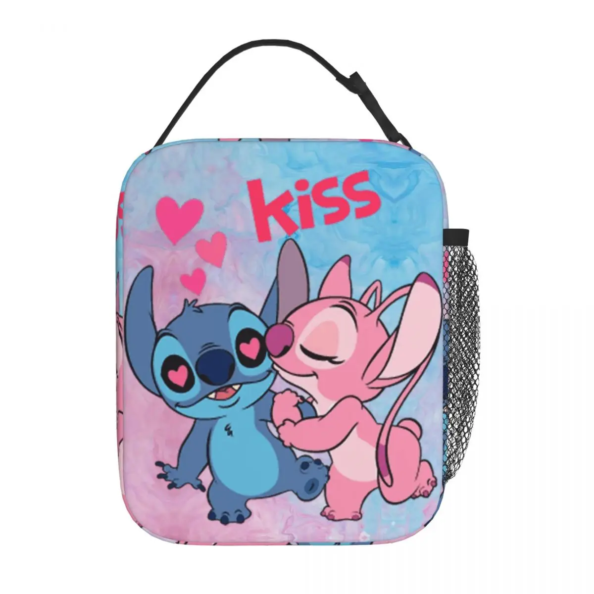 Custom Stitch Lion Portable Lunch Box Women Multifunction Disney Movie Cooler Thermal Food Insulated Lunch Bag School Student