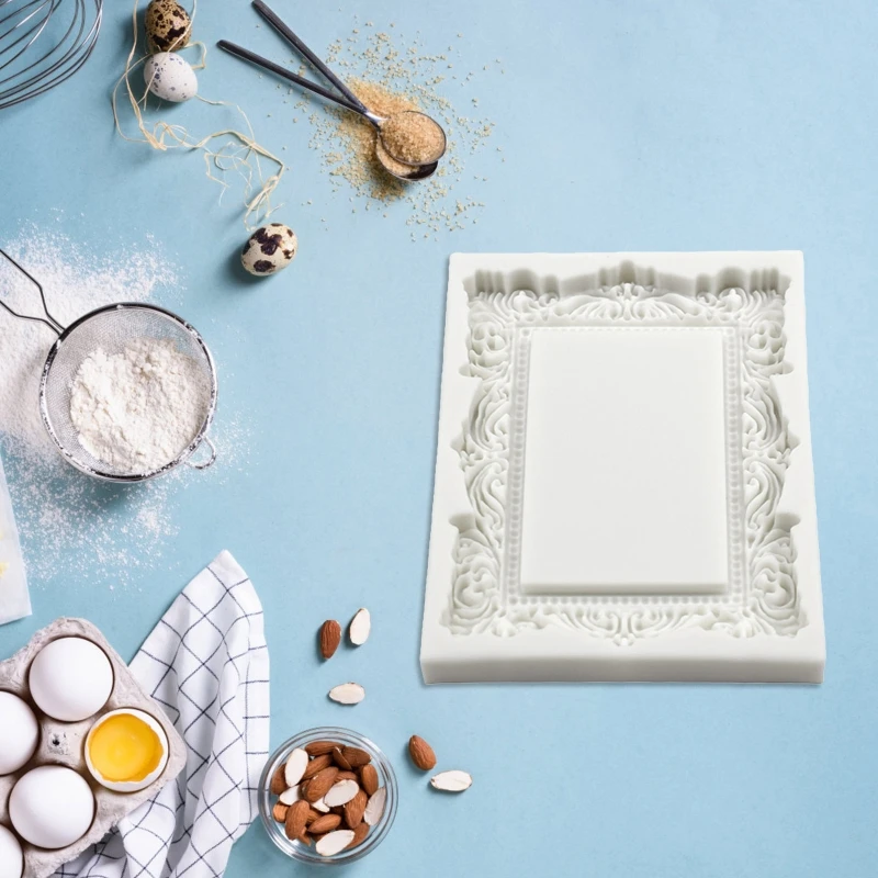 قالب إطار الصورة الأوروبي لتزيين الكيك مصنوع يدويًا #2