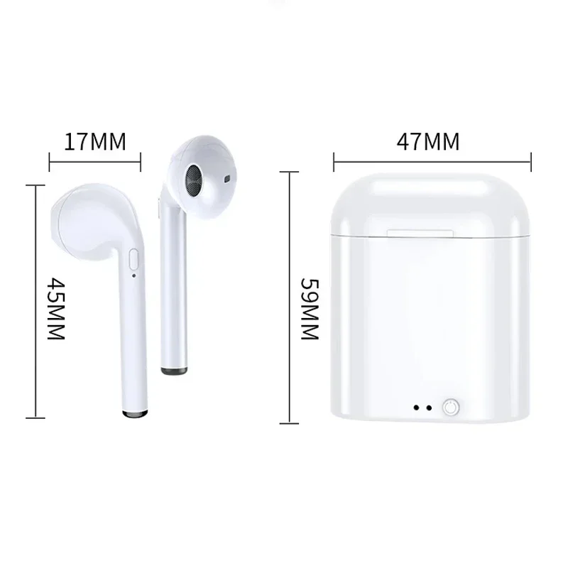 I7s mini fone de ouvido bluetooth, fones de ouvido sem fio, handfree, com caixa de carregamento, para xiaomi telefone, original