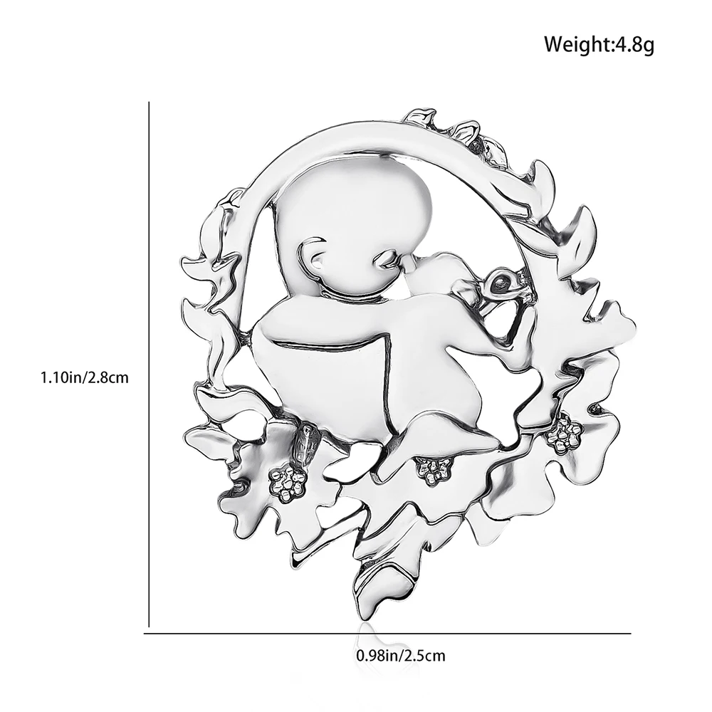 Newborn Baby Garland Brooch Mother Love Medicine Pins Jewelery Design Accessories Lapel Badges Birthday Gifts for Gynecologists image 3