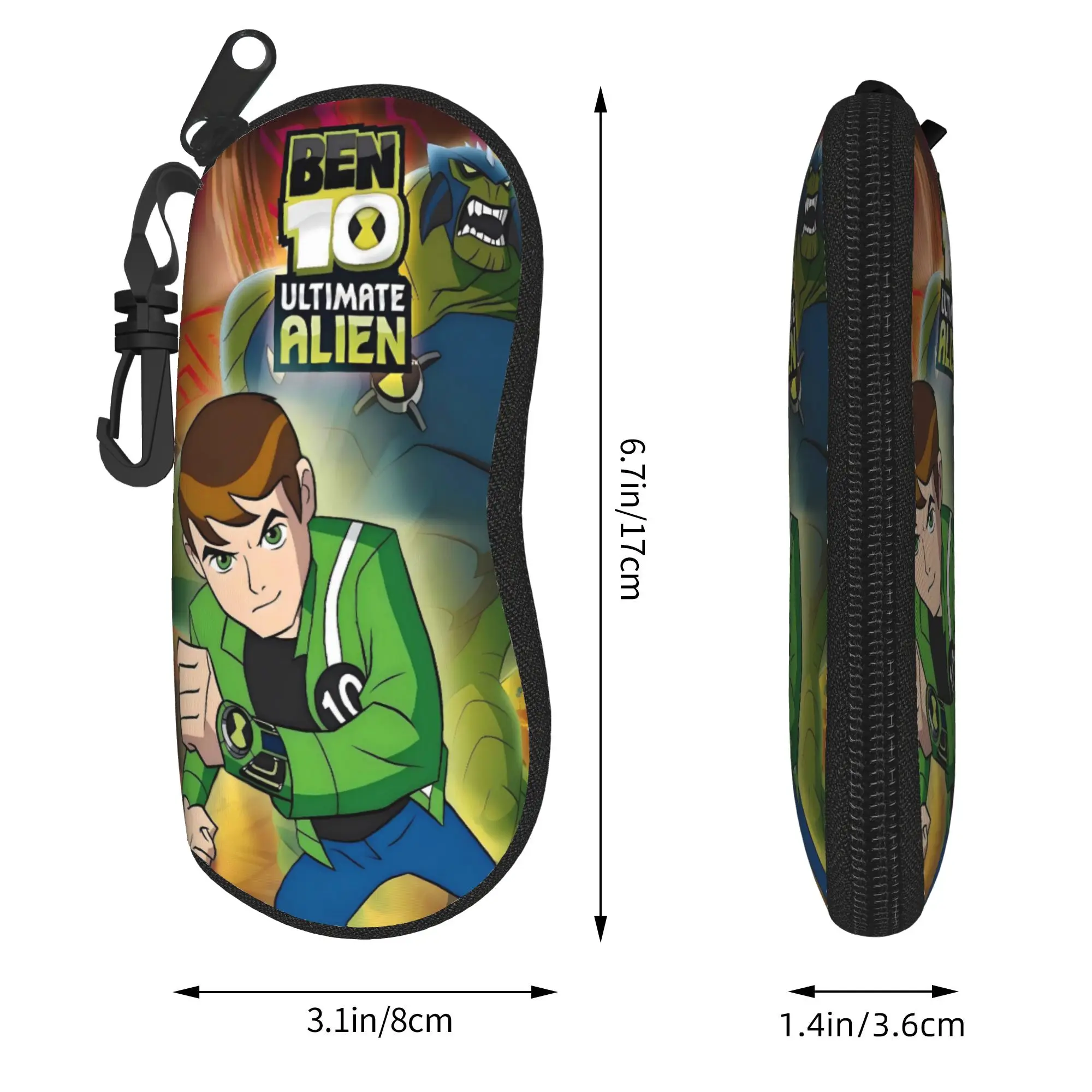 Ben 10 Omnitrix Glasses Case  Key Chain Sunglasses Pouch Unisex Pocket Eyeglass Cases Cover Fashion Eyewear Organizer - view 4