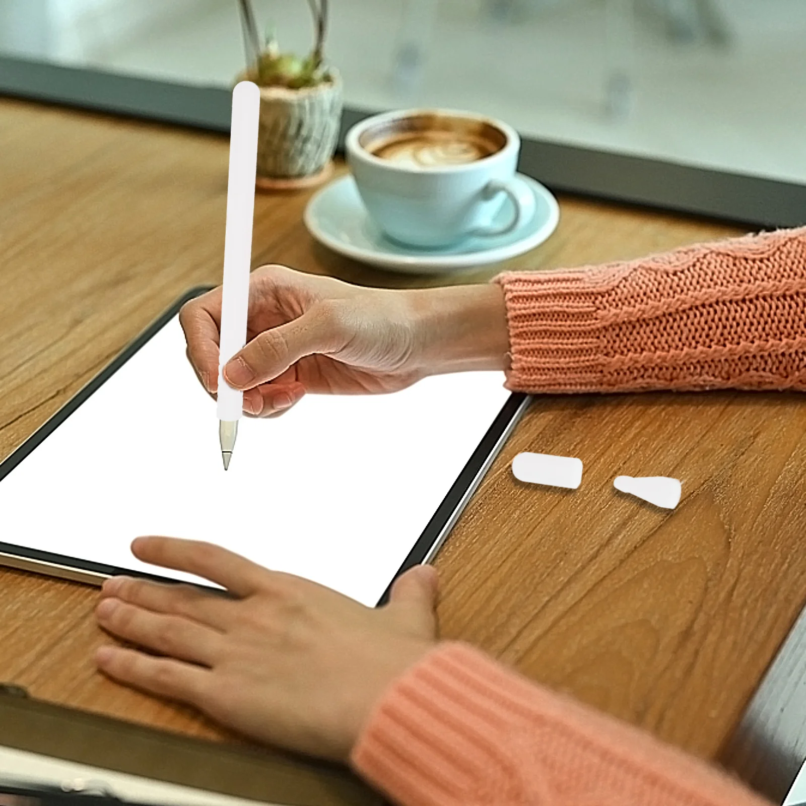 

2Sets Stylus Pen Cover Case for Pencil 2 Shockproof Drop Proof Wireless Pairing Function Unaffected 360 Degree