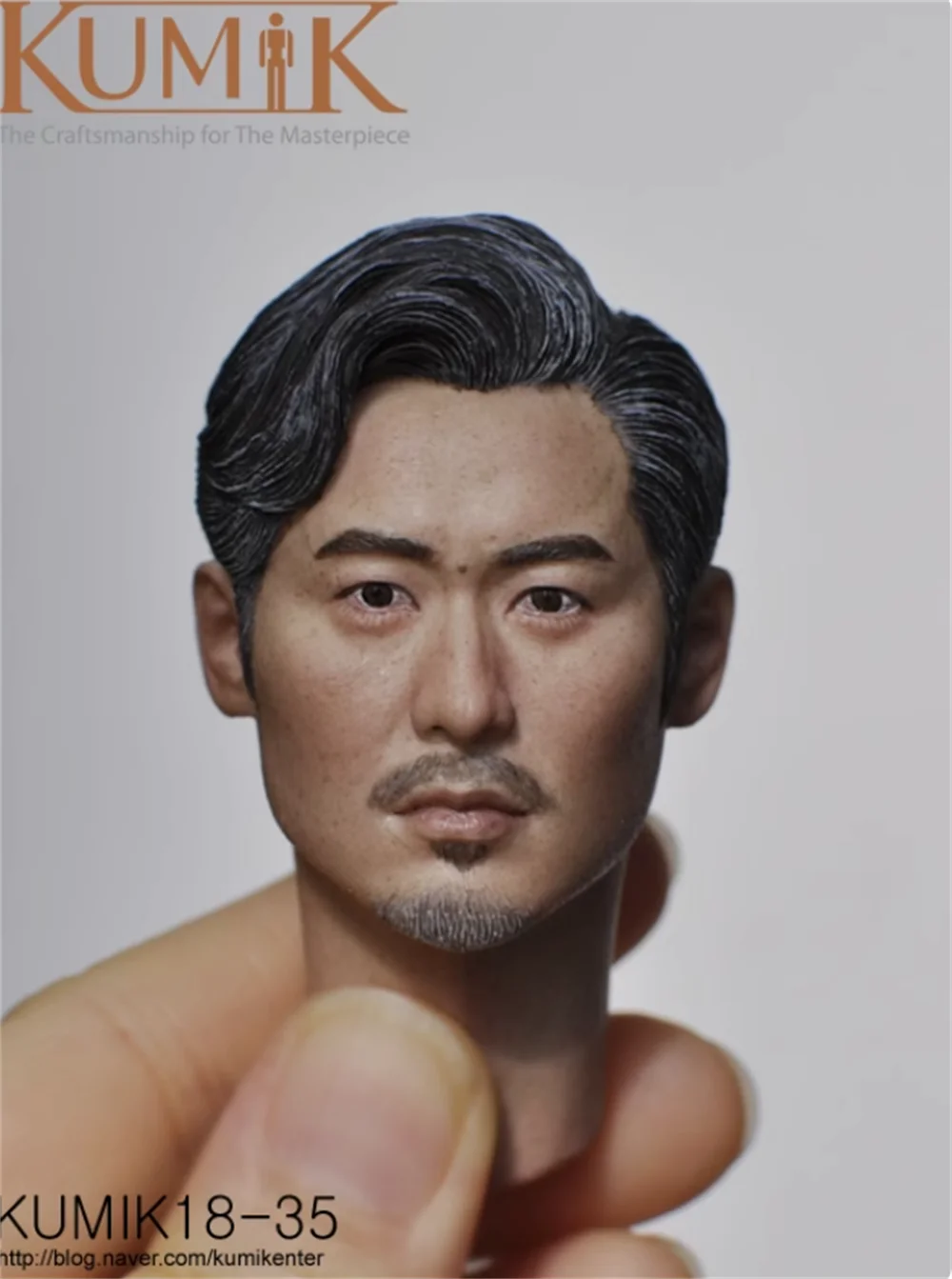 Hot Sales 1/6th KUMIK KM18-35 Asia Handsome Man Wu Xiubo Guy Male Head Sculpt Carving For 12