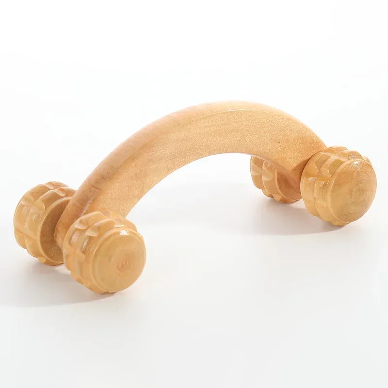 Holz Therapie Roller Getriebe Stick Massage Werkzeug Cellulite Abnehmen Roller Massage Lymphdrainage Körper Ganzkörper Vier Räder