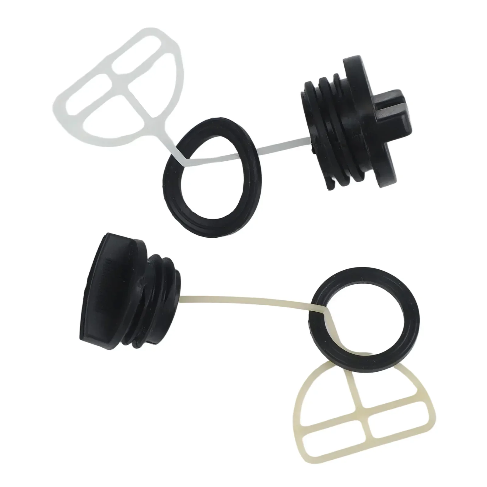 2 uds tapa de tanque de combustible tapa de aceite con junta para motosierra china 5200 52cc piezas de herramientas de jardín accesorios de repuesto