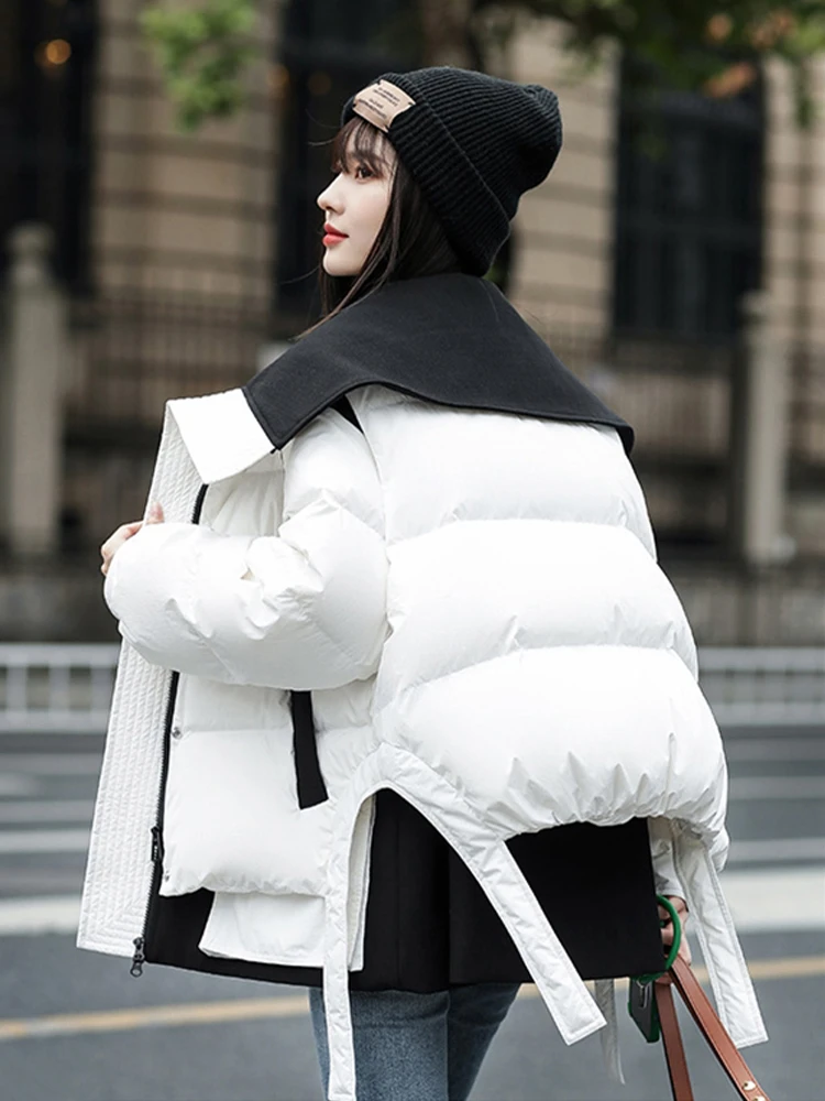 Max LuLu 2023 Winter Snow Clothes Womens Fashion Loose Warm Duck Down Jackets Ladies Luxury Casual Thicken Parkas Classic Coats