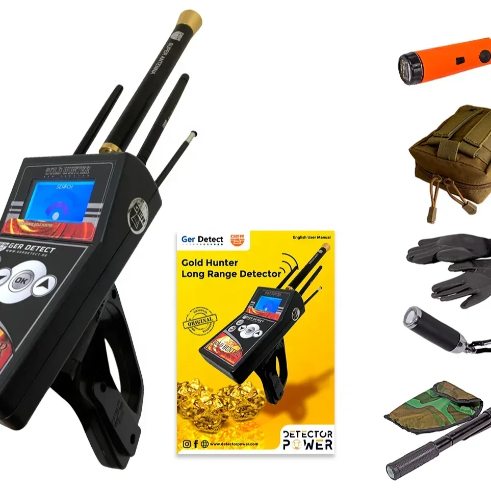 SUMMER SALES DISCOUNT ON New Original Outdoor GER Detect Hunter Metal Detector Best Geolocator for Gold with Pinpointer