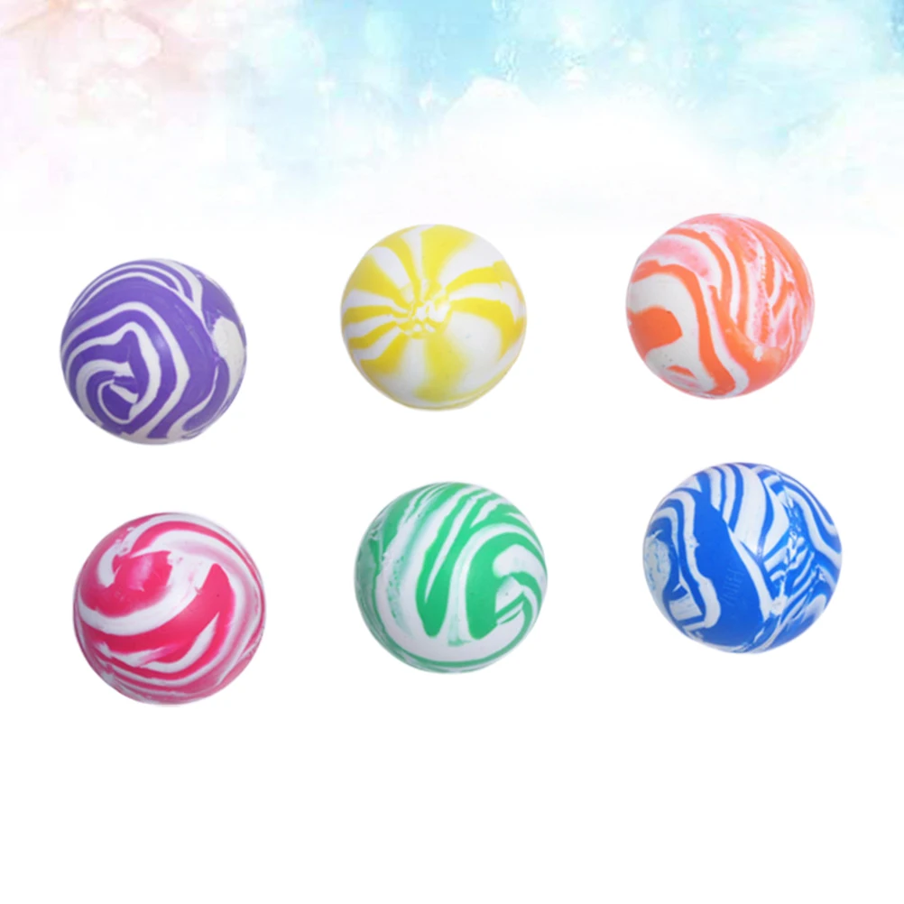 10 قطعة 45 مللي متر المطاط القفز للأطفال الملونة مطاطا هدايا الحفلات هدية عيد الأطفال ترتد كرة مطاطية القفز ترتد ملون #4