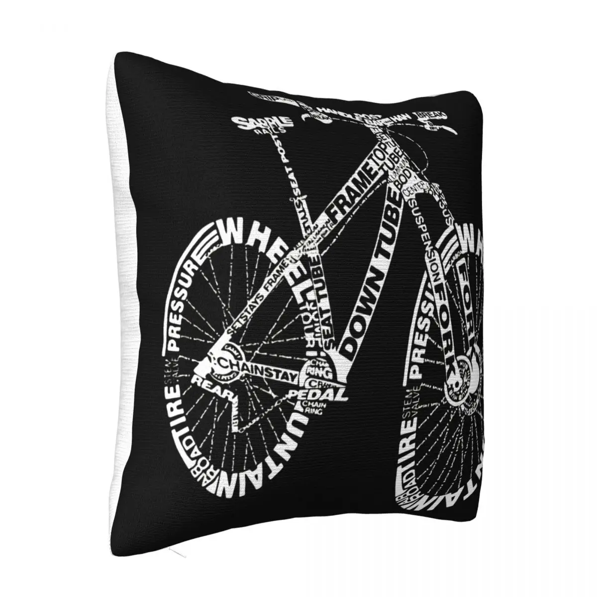 Bicycle Amazing Anatomy Mountain Bike S For Men Mtb Cyclist Biker Tour Cycle Pillow Case