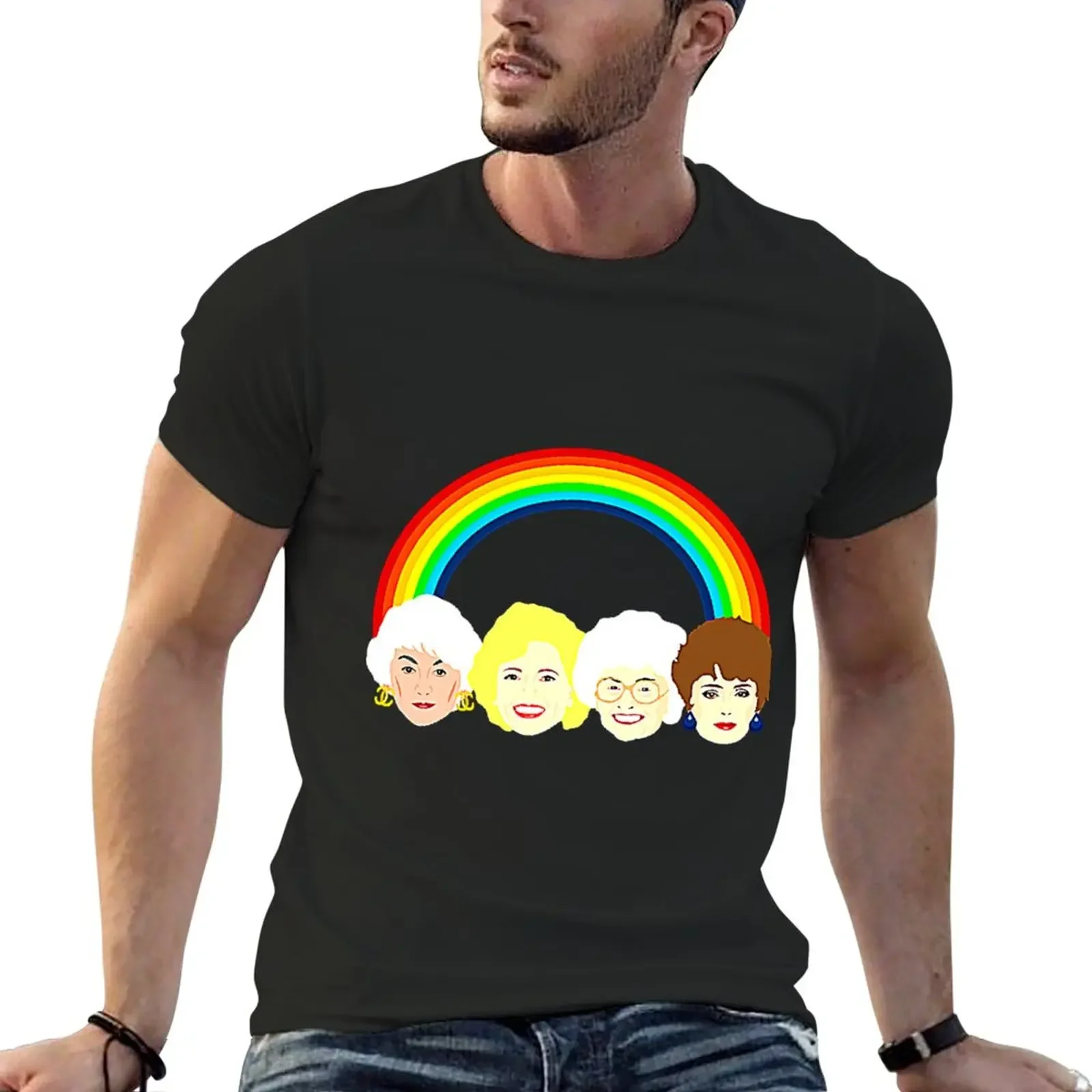 The Golden Girls LGBT Pride Rainbow T-Shirt summer clothes customized t shirts t shirt man mens t shirts