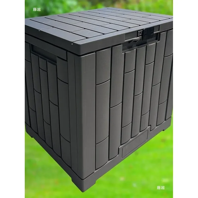 Outdoor Storage Cabinet Weatherproof Garden Tool Locker Sun Protection Courtyard Balcony Sundries Organizer Box for Patio - view 4