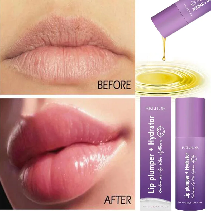 Instant Lip Plumping Essential Oil Nourishing Antiwrinkle Moisturising Sexy Lip Care Ultimate Plumping Lip Gloss Serum Cosmetics