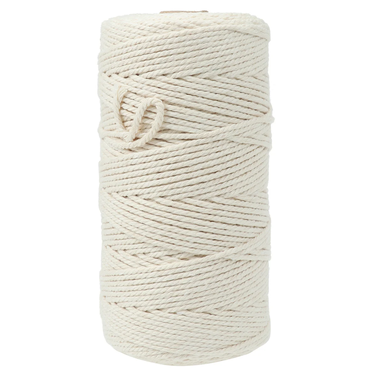 200M 3Mm Raw White Cotton Cord Premium Twist Rope for Sewing Crafting Repairing Torn Fabrics General Stitching and Decorative