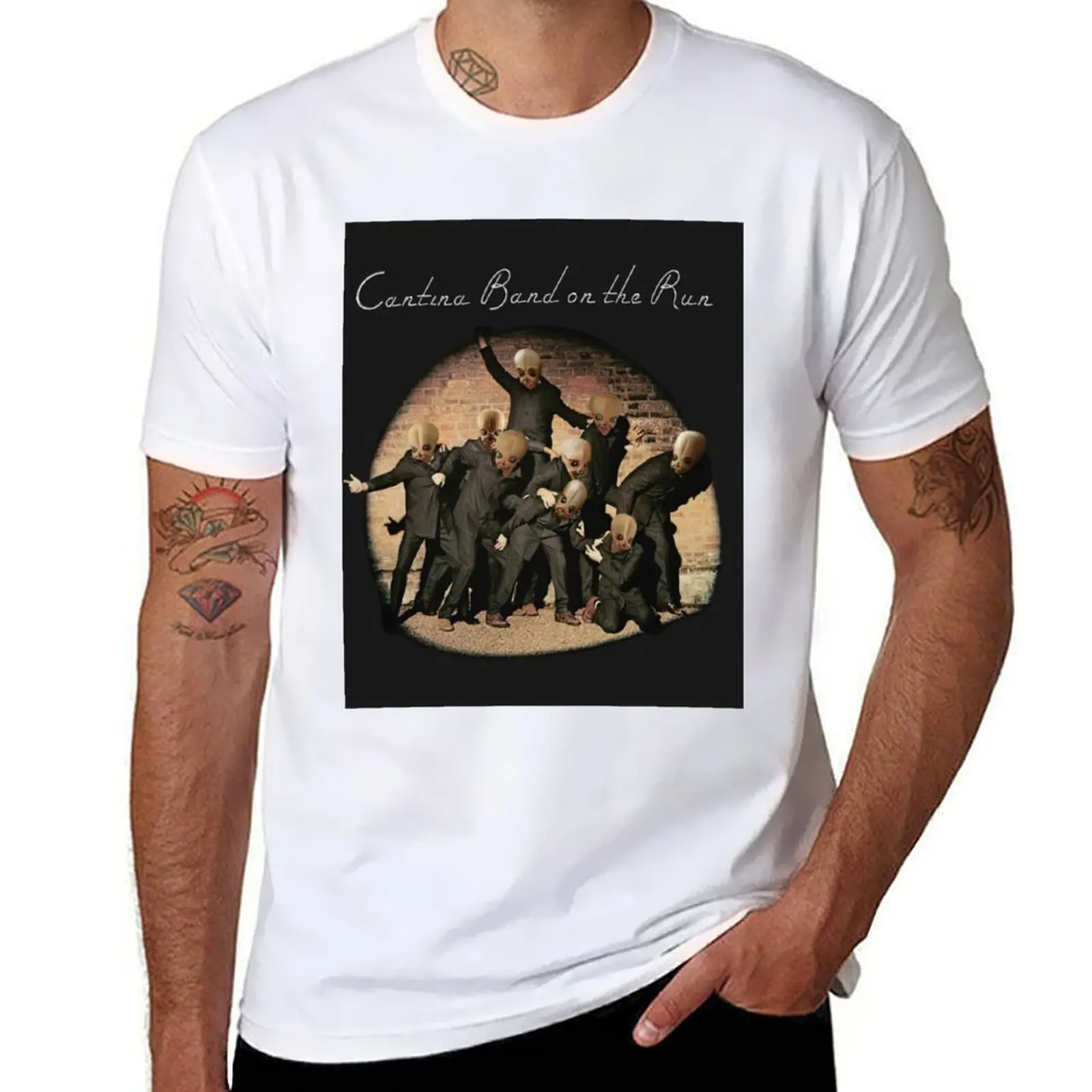 

cantina alien head T-Shirt cotton t shirt man t shirts for man cotton funny T-Shirt