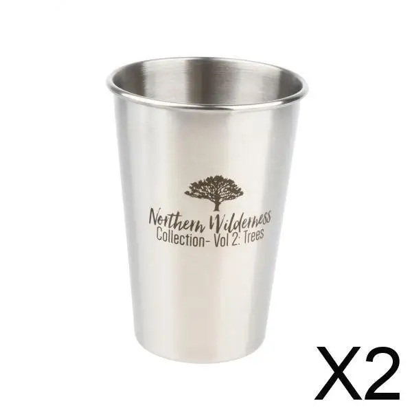 

2x Tumbler Cup Glass Tray Kitchen for Juice Latte Coffee Drinks