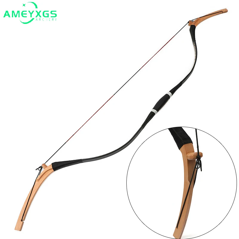 Archery Recurve Bow 20/25/30/40/45lbs Traditional Bow Powerful Wooden Recurve Longbow for Shooting Hunting Accessories