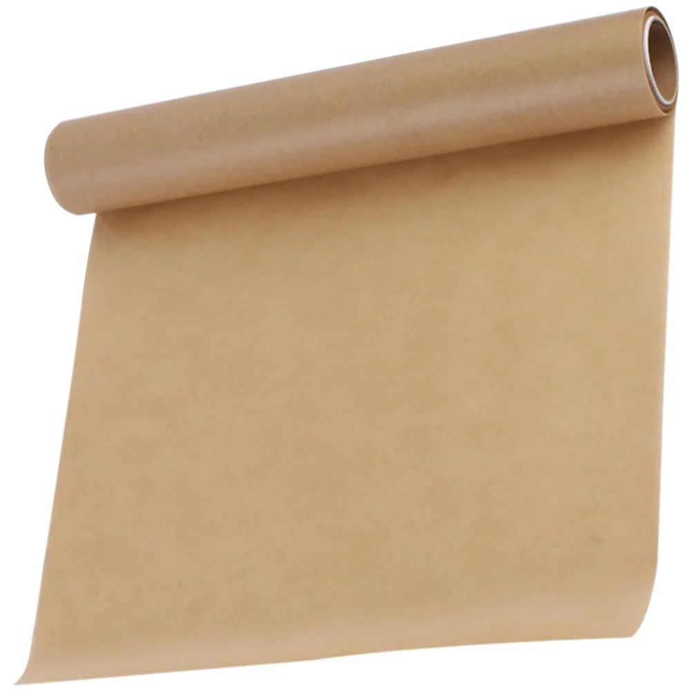 1 rollo de papel pergamino para hornear, a prueba de grasa, antiadherente, grueso, cortable para horno, galletas, pan, pastelería, pergamino para pescado y verduras
