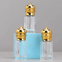 Wholesale 50pcs 3ml/6ml/12ml Empty Clear Glass Essential Oil Bottle Attar Oil /Massage Oil Perfume Bottle With A Ball/ Stick