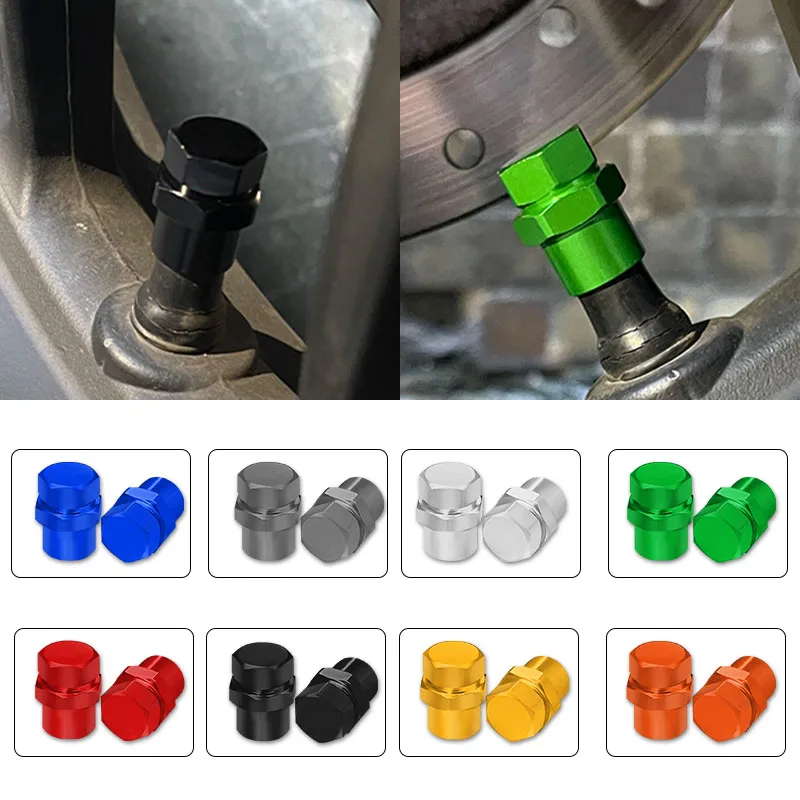 Cubiertas de vástago de válvula de rueda a prueba de polvo CNC para motocicleta, tapas herméticas de llanta de neumático, accesorios para Z650, Z650RS, NINJA400, NINJA650, VERSYS650